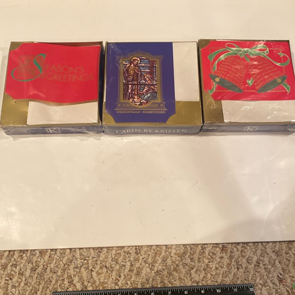 NIB Three boxes of Holiday and Christmas cards